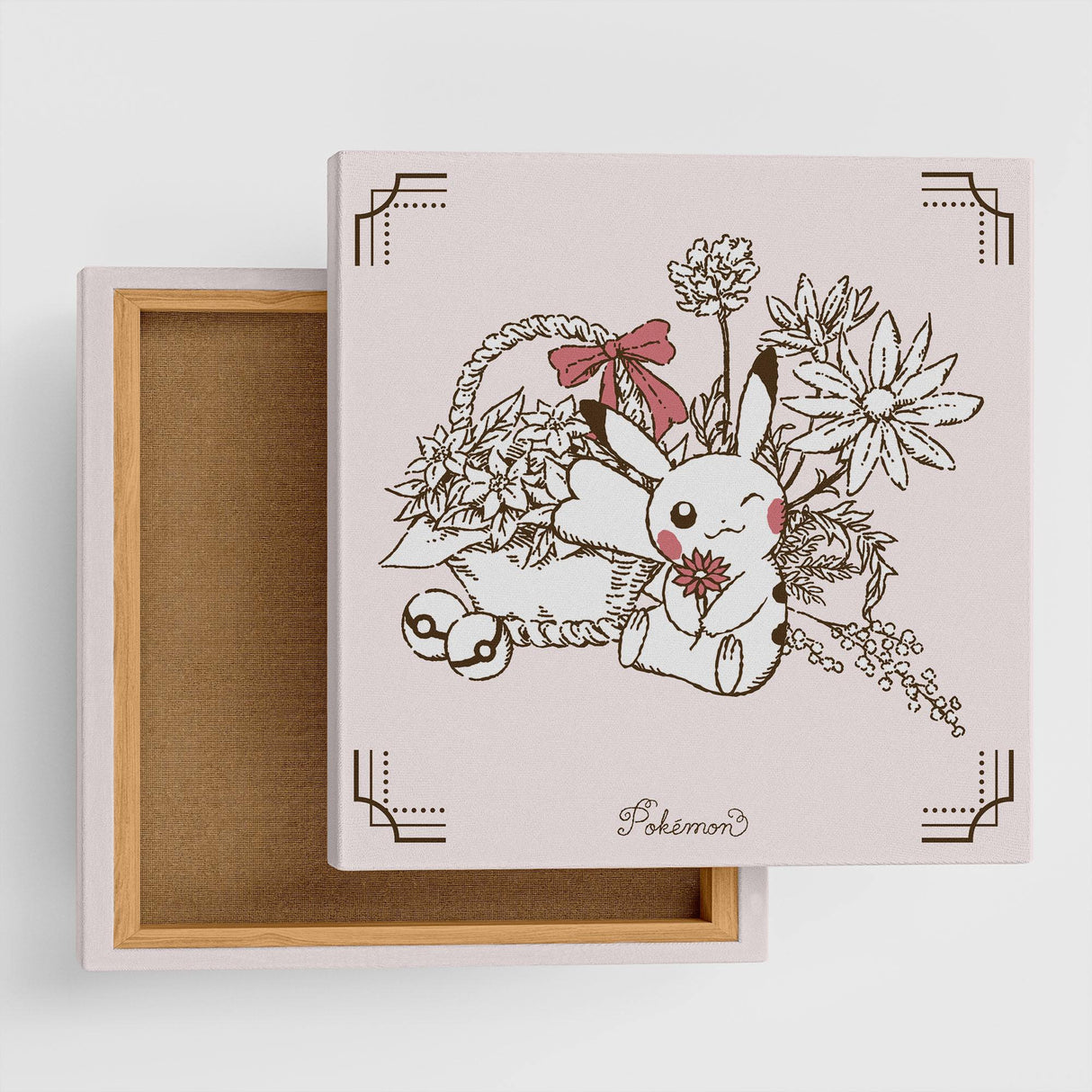 Pokemon Art Panel Botanical Pikachu