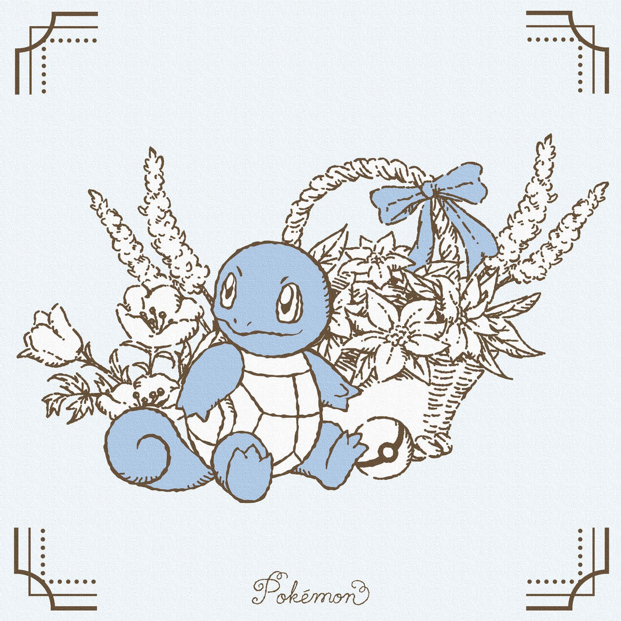 Pokemon Art Panel Botanical Squirtle
