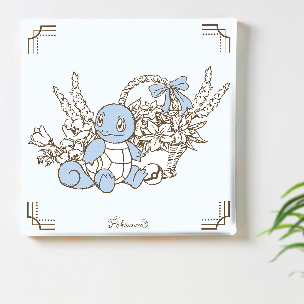 Pokemon Art Panel Botanical Squirtle
