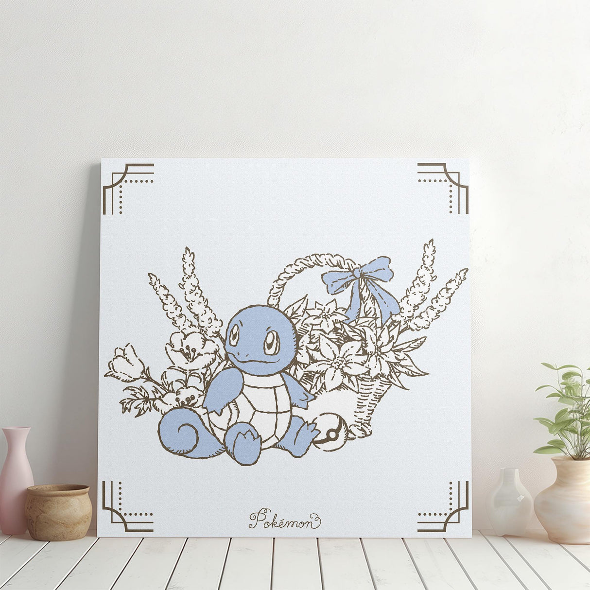 Pokemon Art Panel Botanical Squirtle