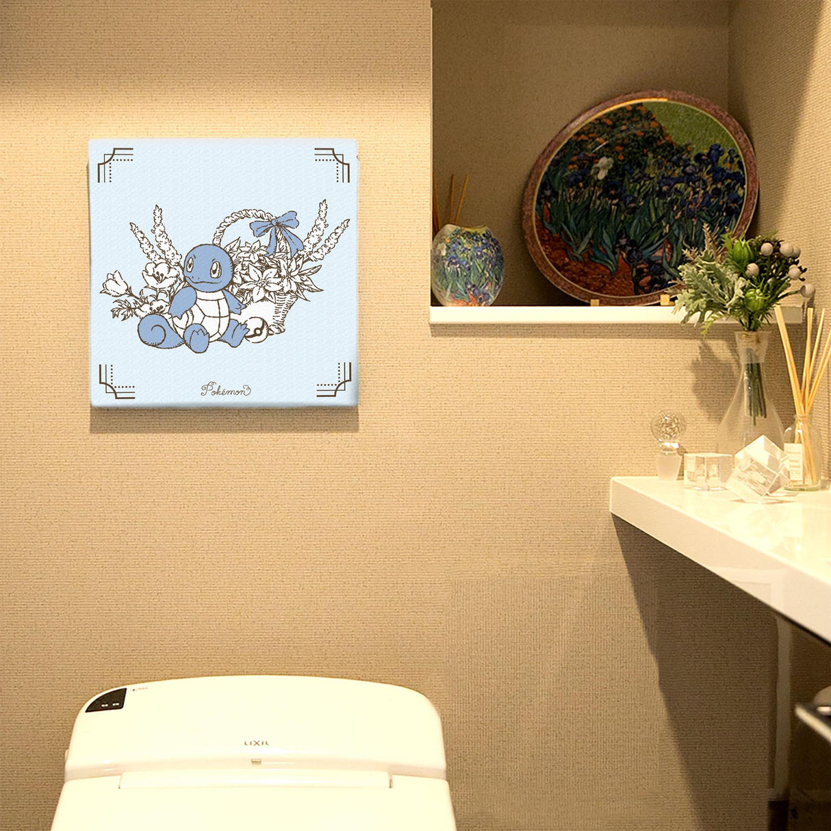 Pokemon Art Panel Botanical Squirtle