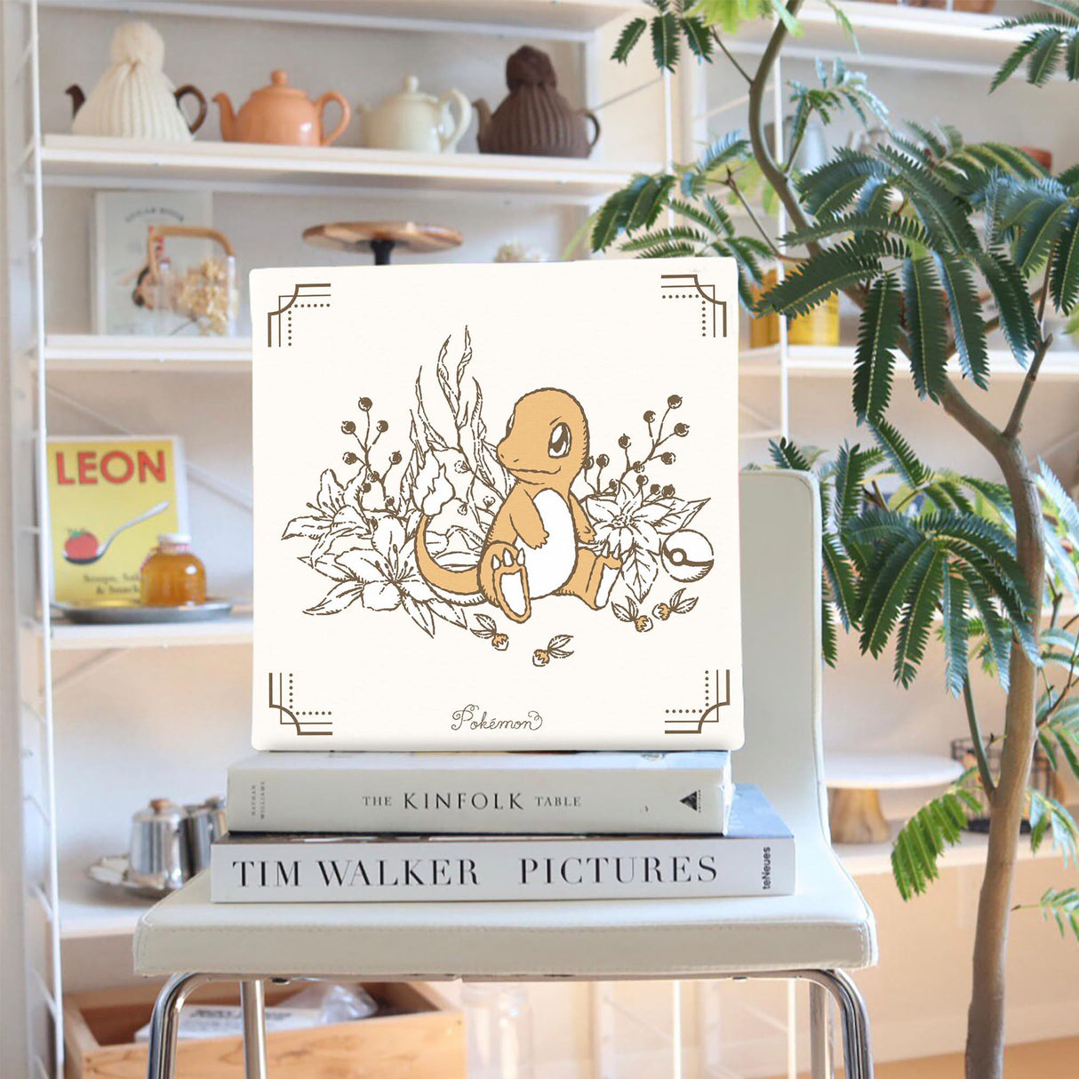 Pokemon Art Panel Botanical Charmander