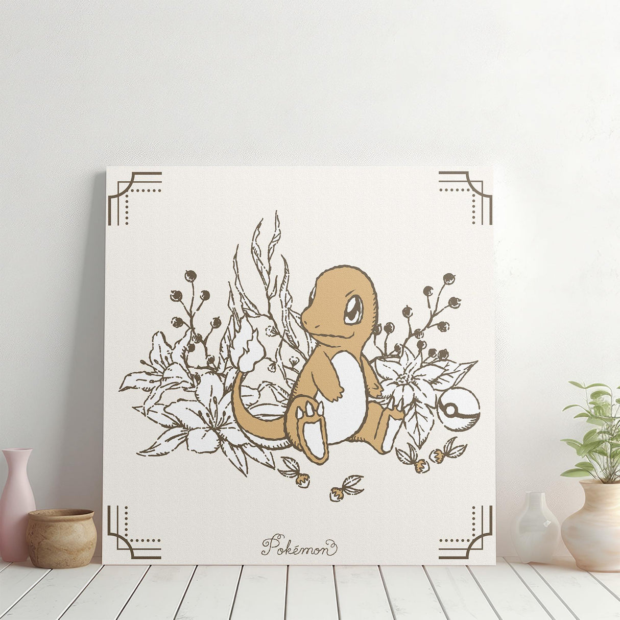 Pokemon Art Panel Botanical Charmander