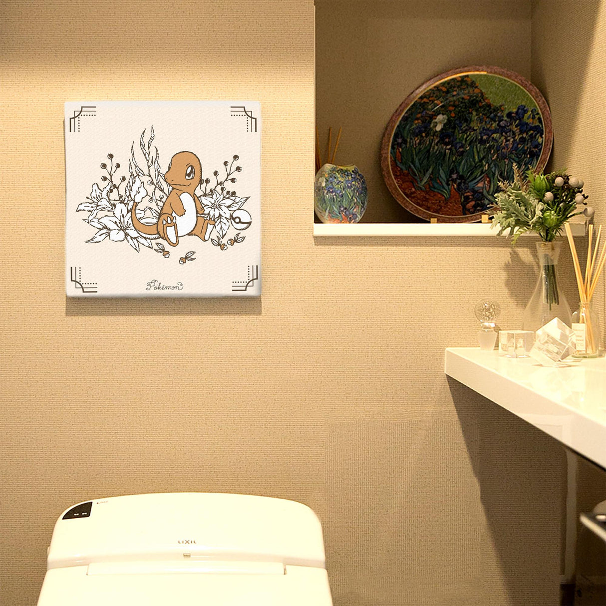 Pokemon Art Panel Botanical Charmander