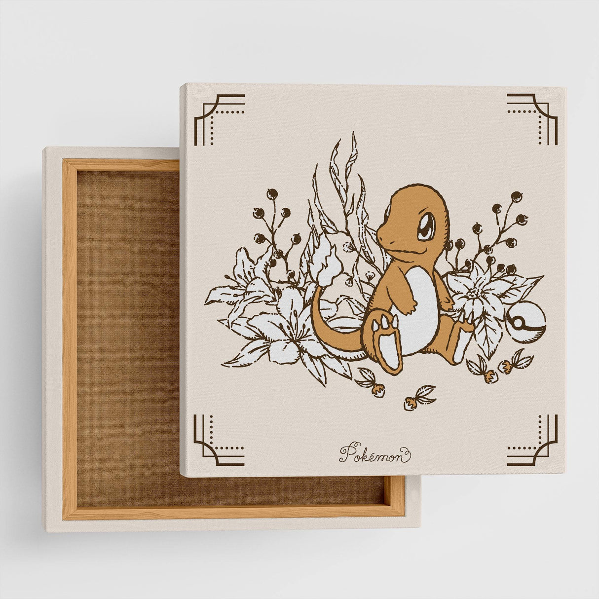 Pokemon Art Panel Botanical Charmander