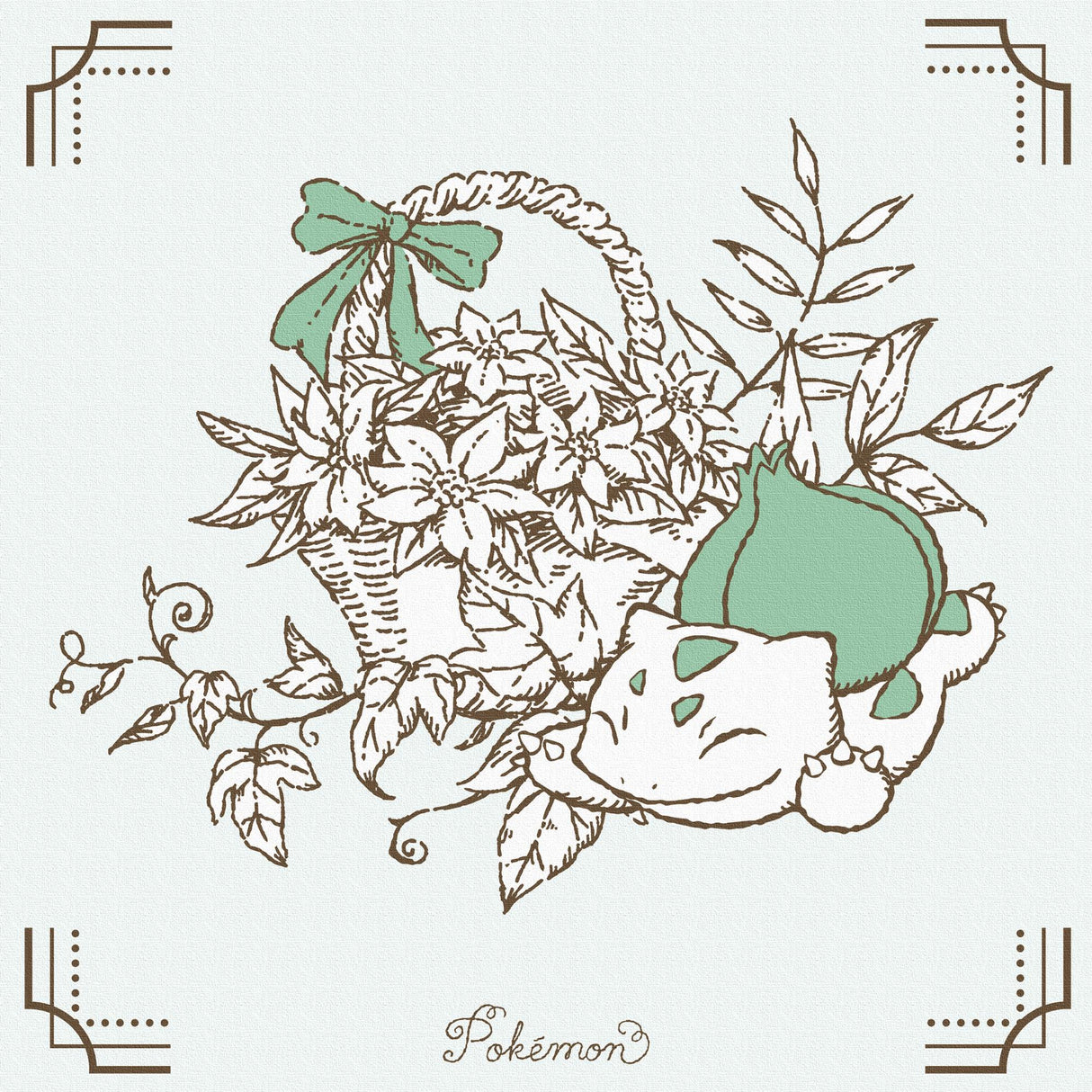 Pokemon Art Panel Botanical Bulbasaur