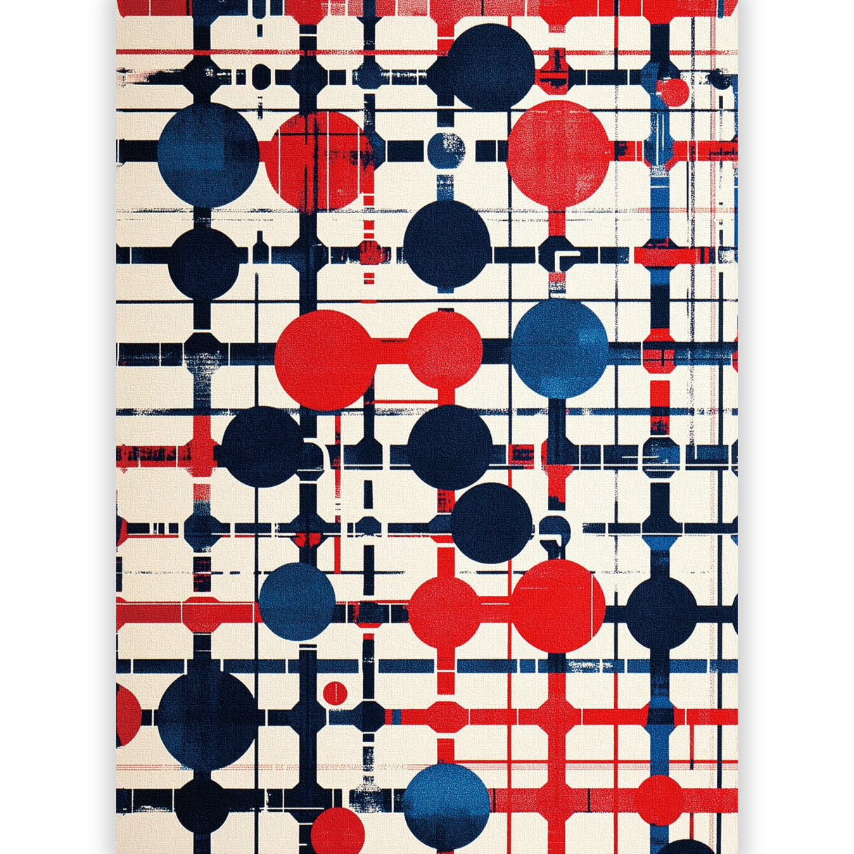 ロンドン地下鉄モチーフのポップアート|都会のリズムを描くインテリア