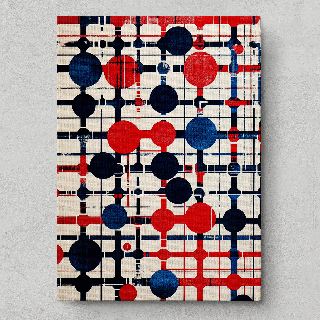 ロンドン地下鉄モチーフのポップアート|都会のリズムを描くインテリア