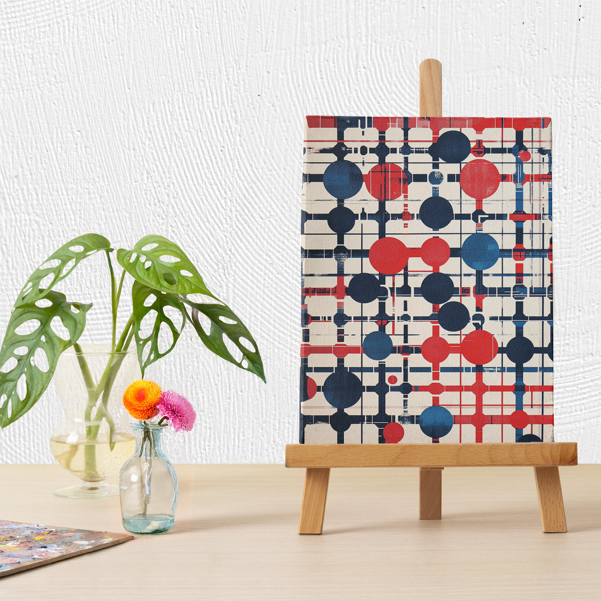 ロンドン地下鉄モチーフのポップアート|都会のリズムを描くインテリア