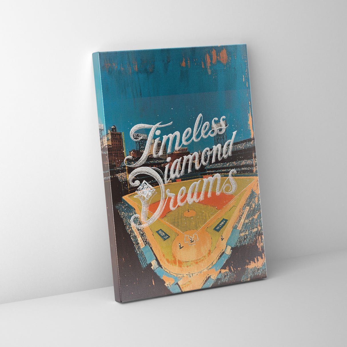 ヴィンテージ野球アート|永遠のダイヤモンドドリーム