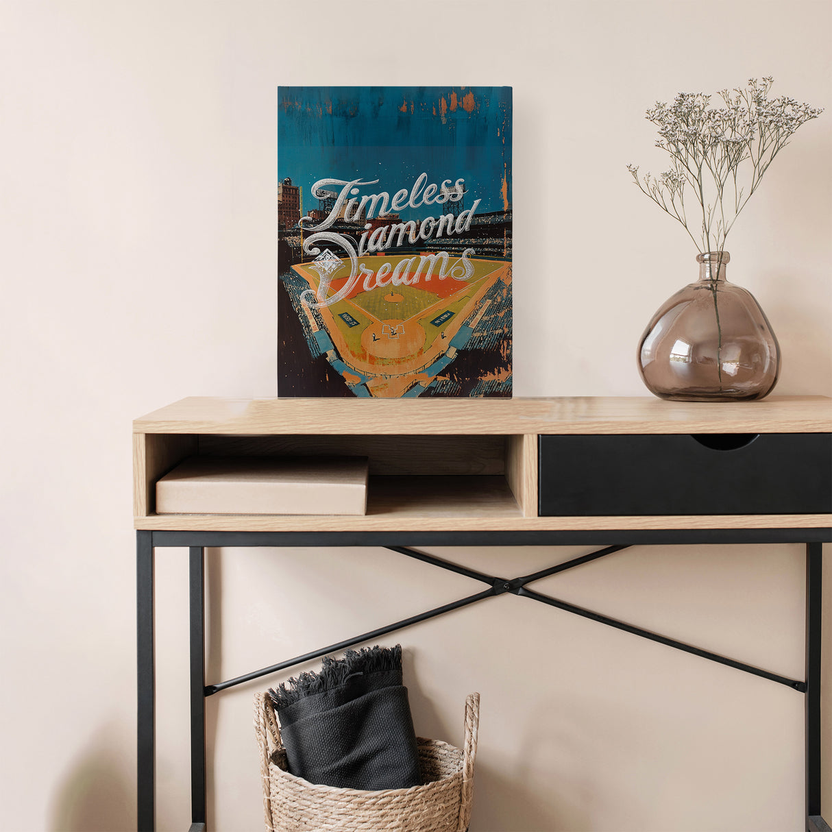 ヴィンテージ野球アート|永遠のダイヤモンドドリーム