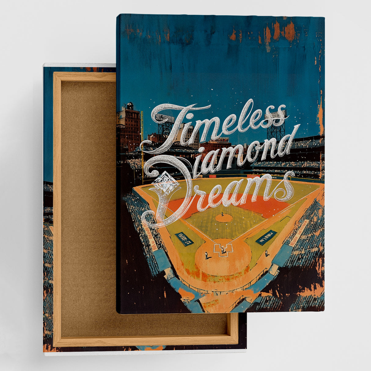 ヴィンテージ野球アート|永遠のダイヤモンドドリーム