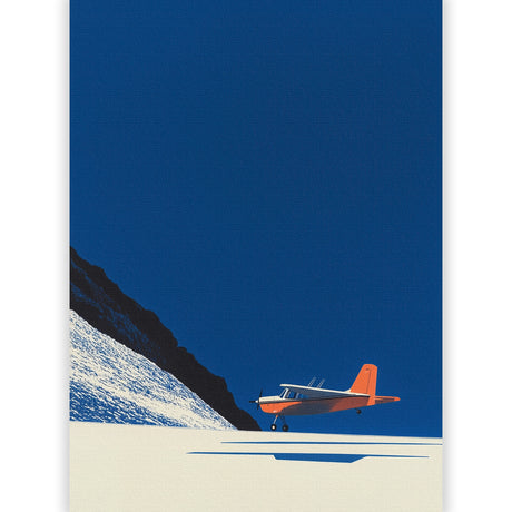 ミニマル航空アート|静寂の着陸