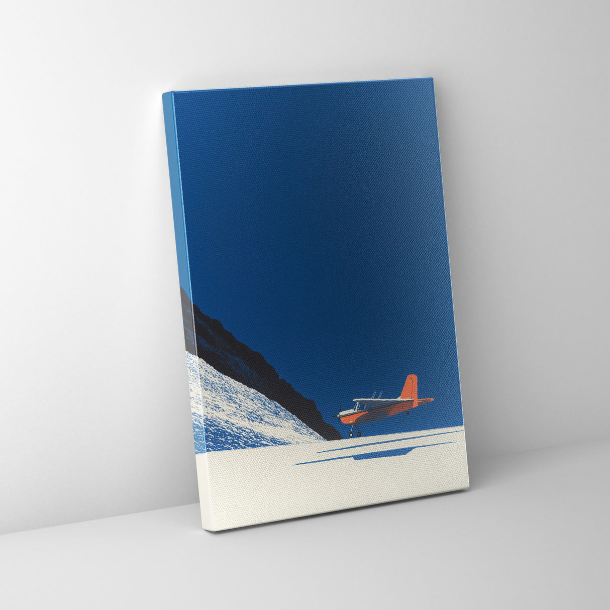 ミニマル航空アート|静寂の着陸