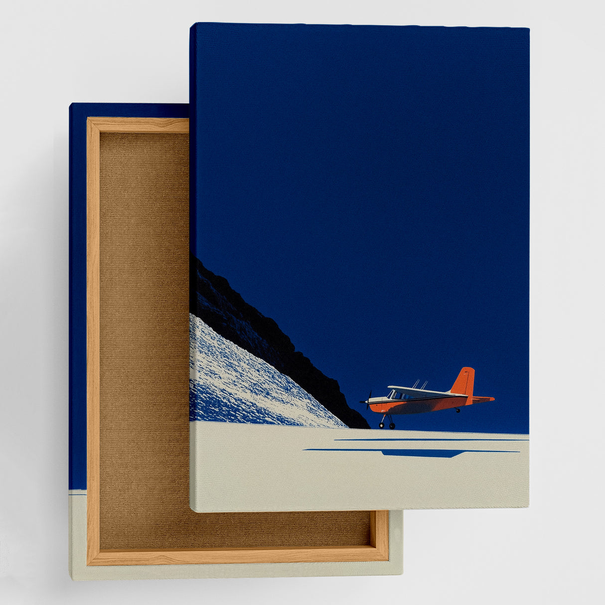 ミニマル航空アート|静寂の着陸