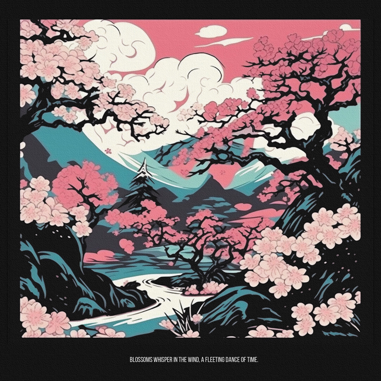 和モダン×ポップアート|春を彩る桜の幻想アート