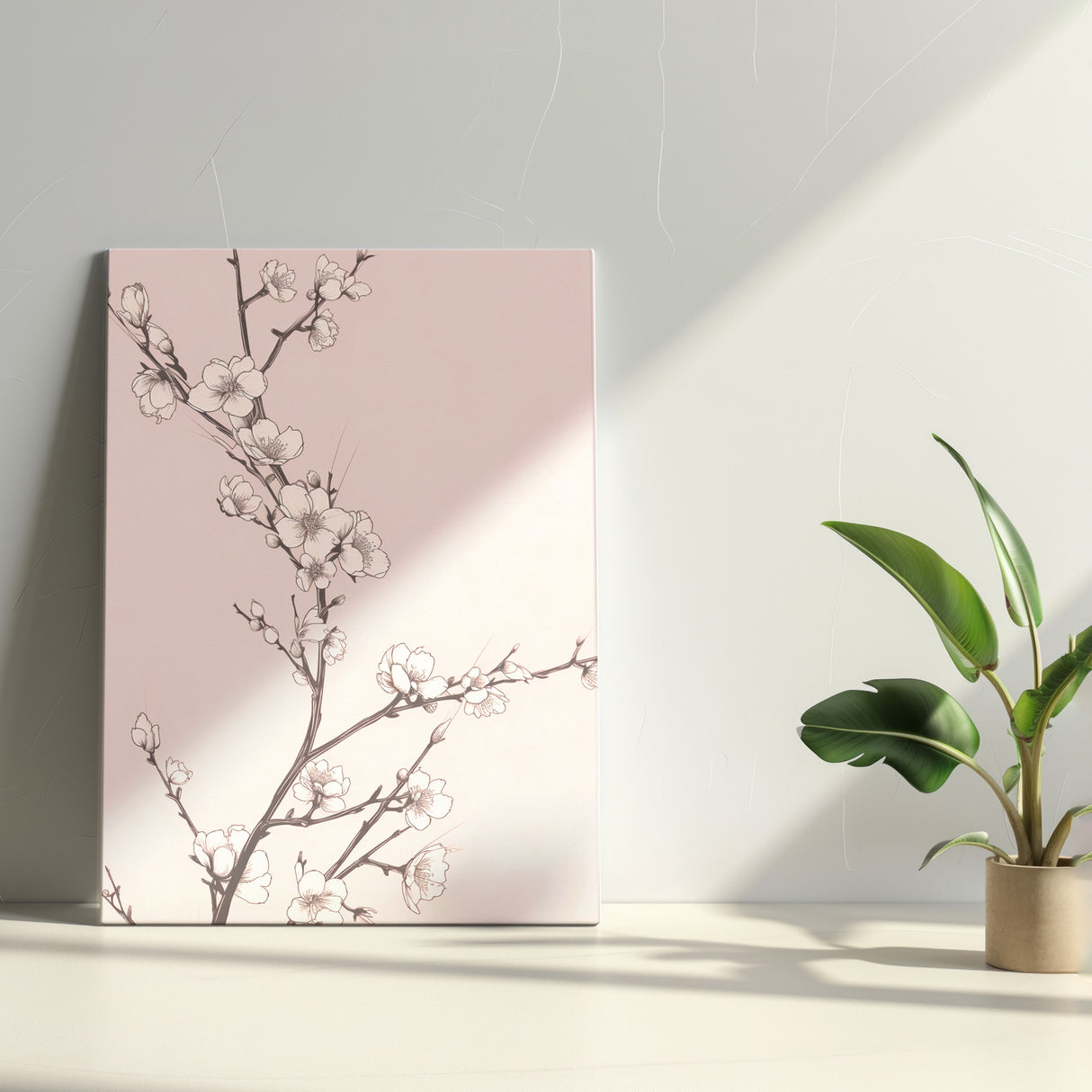 シンプルでおしゃれな桜のアート|ミニマルデザインの魅力