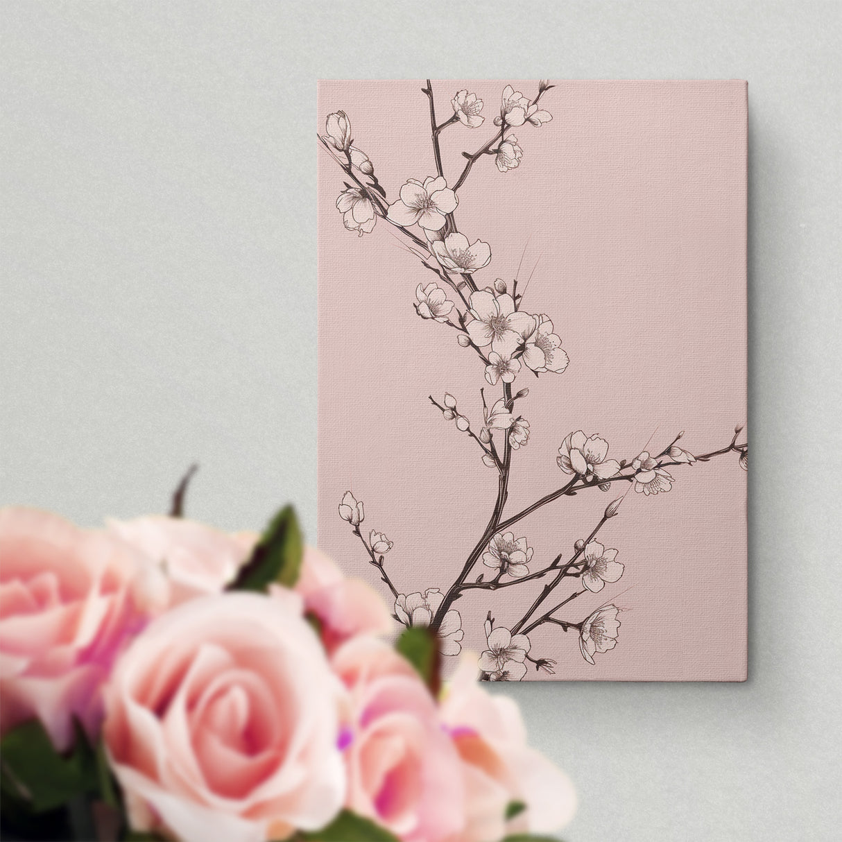 シンプルでおしゃれな桜のアート|ミニマルデザインの魅力