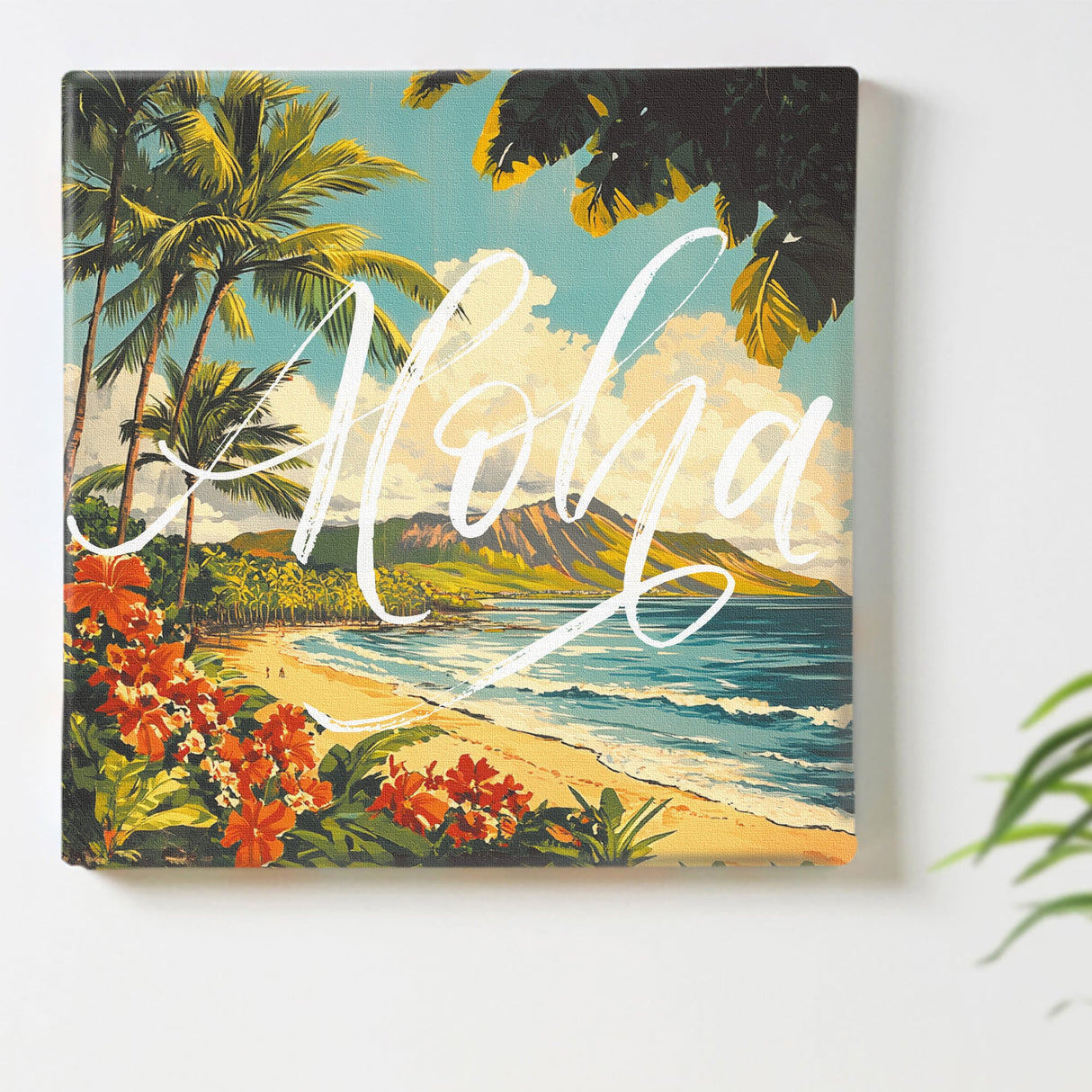 ハワイアンレトロアート「アロハ・ビーチガーデン」