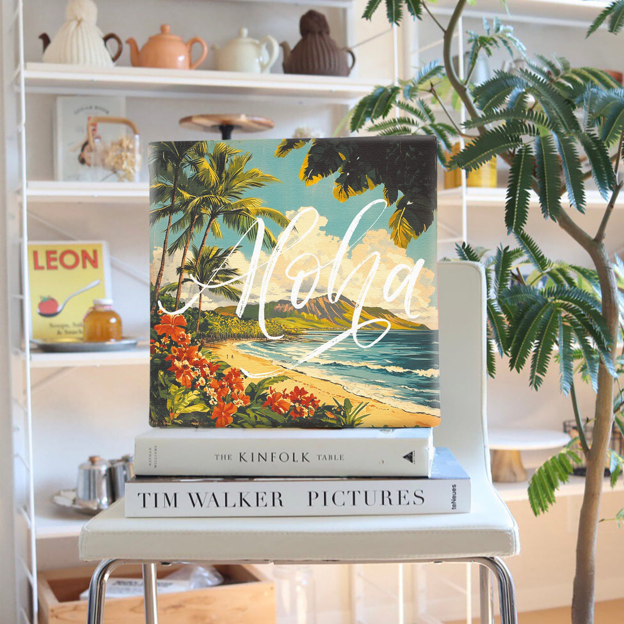 ハワイアンレトロアート「アロハ・ビーチガーデン」