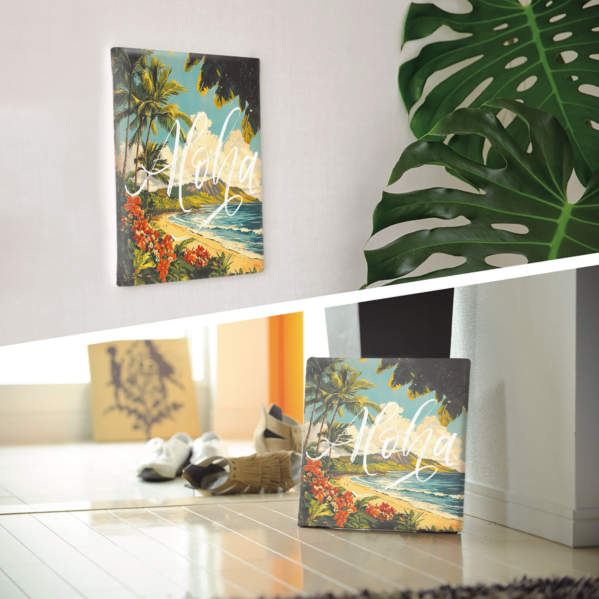 ハワイアンレトロアート「アロハ・ビーチガーデン」