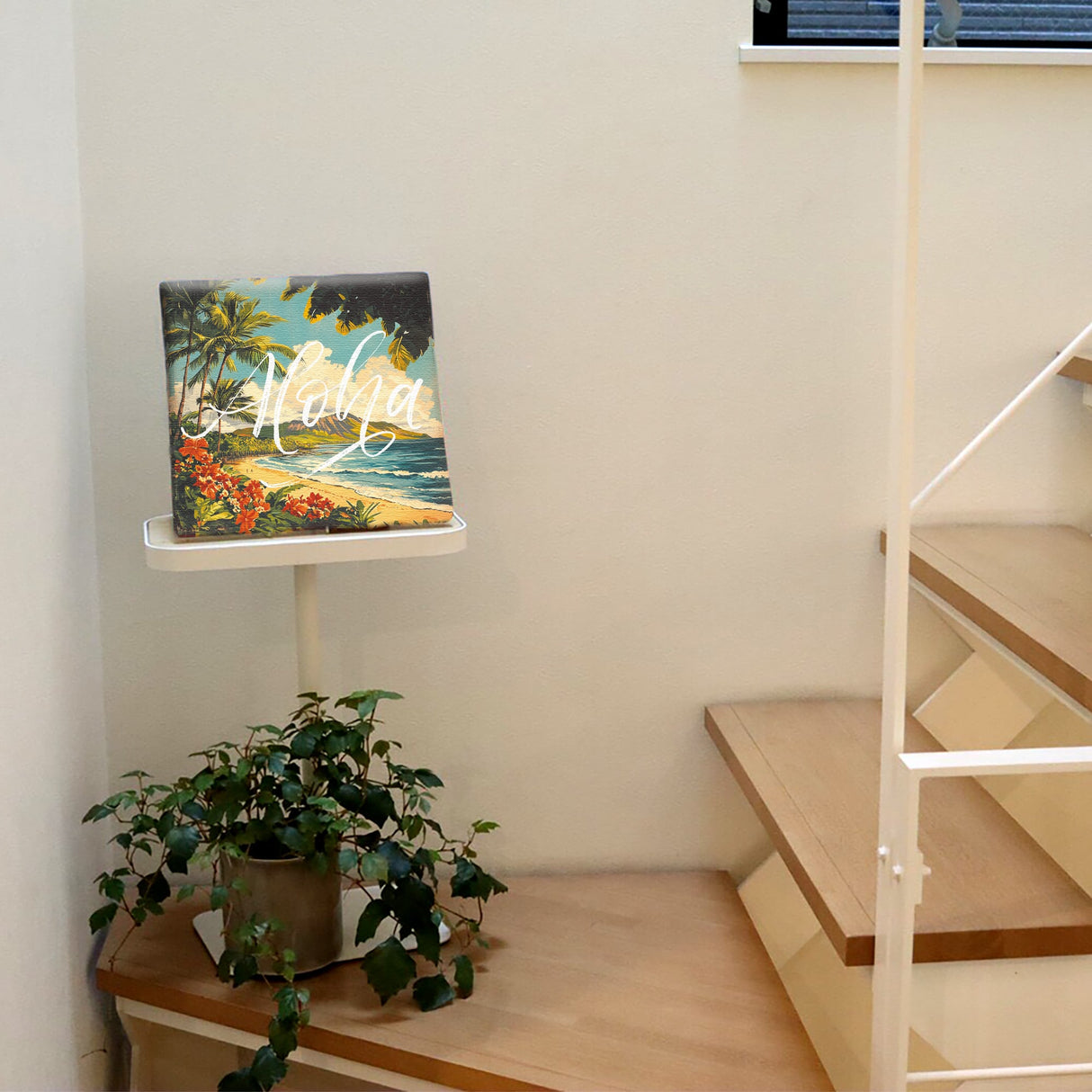 ハワイアンレトロアート「アロハ・ビーチガーデン」