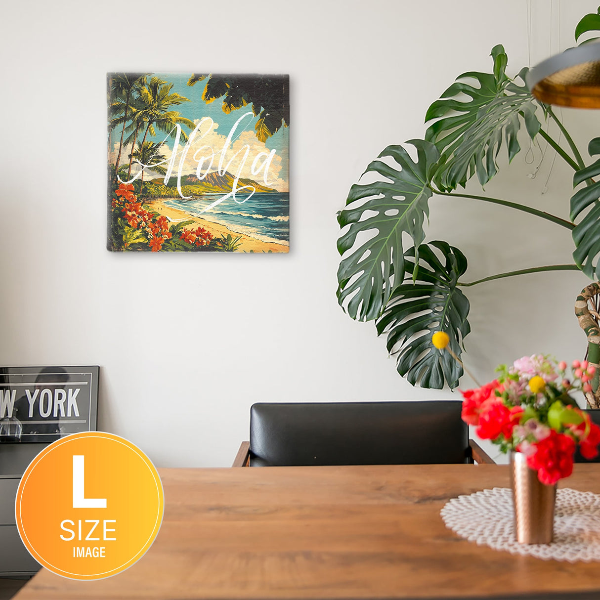 ハワイアンレトロアート「アロハ・ビーチガーデン」