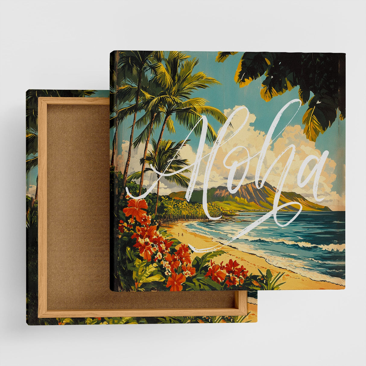 ハワイアンレトロアート「アロハ・ビーチガーデン」