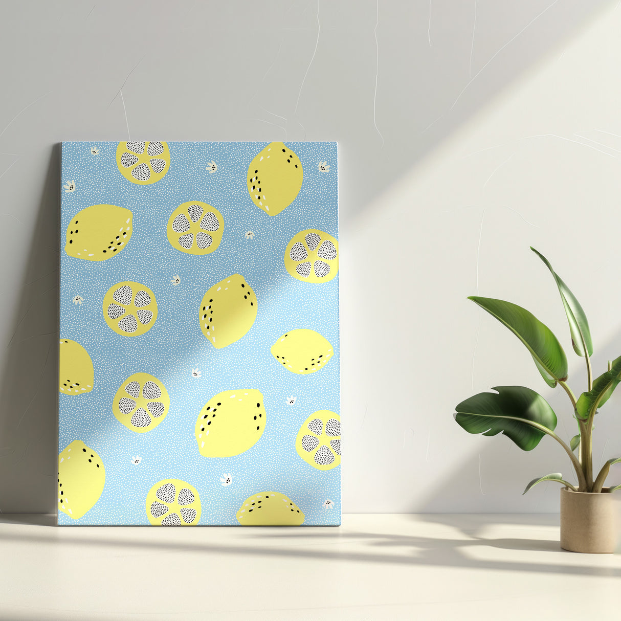 清涼感と活力をもたらす、ブルーとイエロー