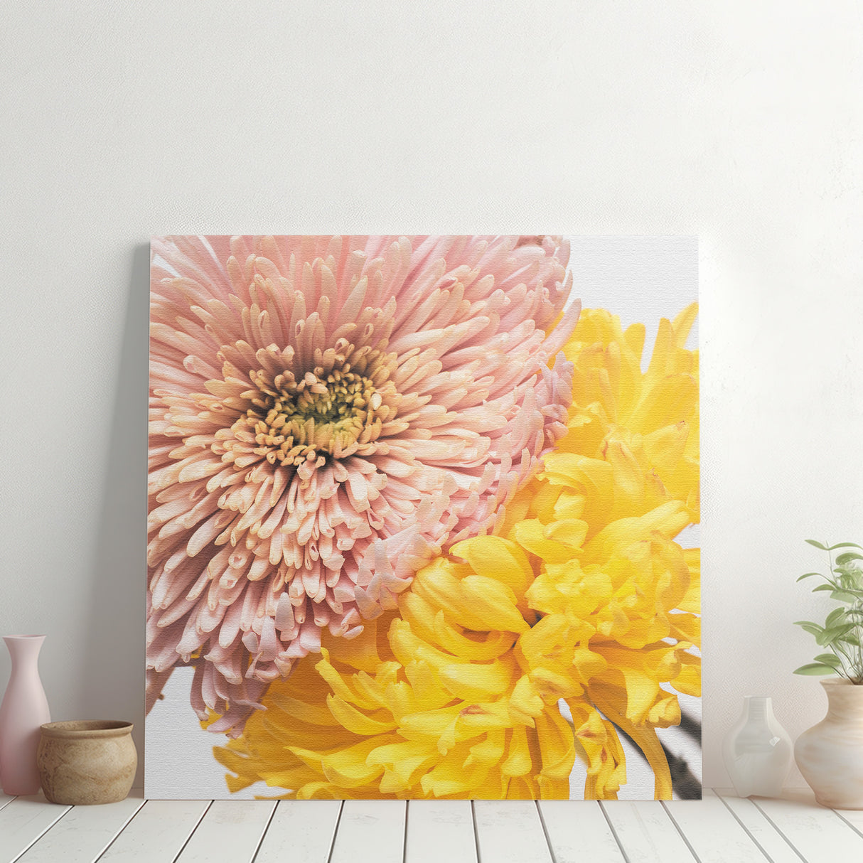 ピンクは安心感&イエローは活力