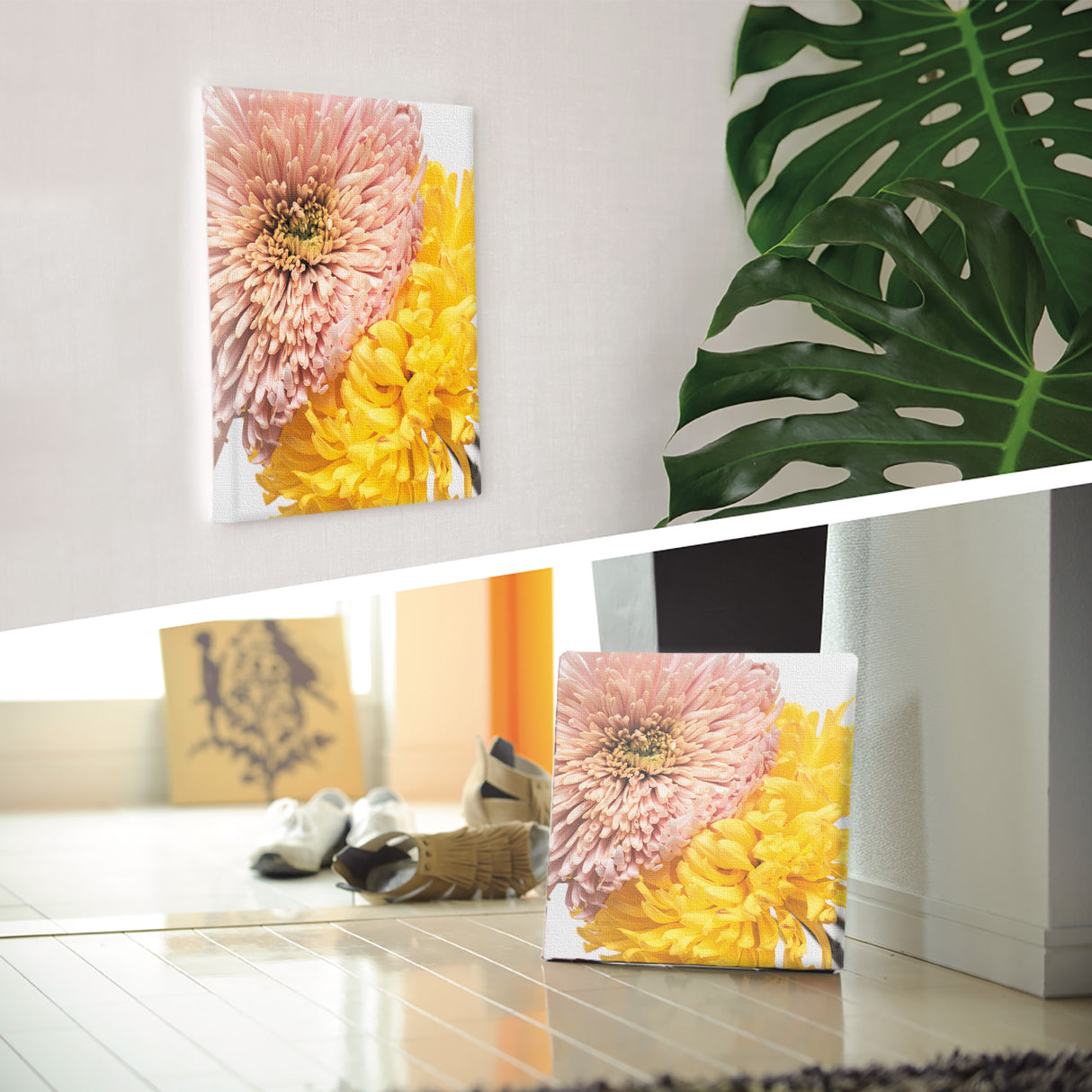 ピンクは安心感&イエローは活力