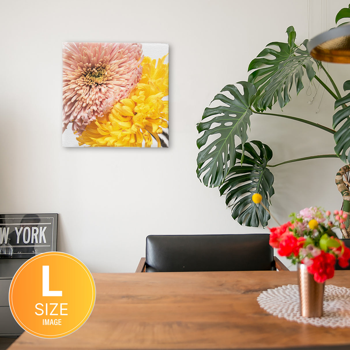 ピンクは安心感&イエローは活力