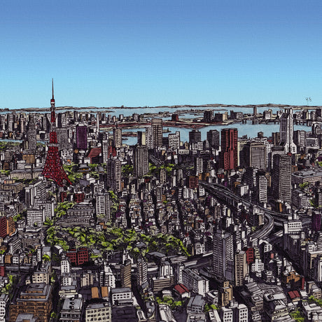 東京、始まりの空 – Tokyo Morning Skyline