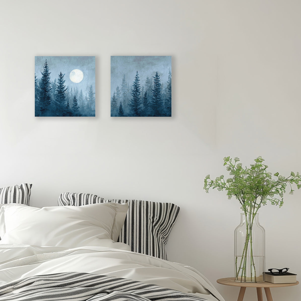 月明かりに照らされ、森の静けさが心を包み眠りへ導く – ツインフォレスト – Twin Forest