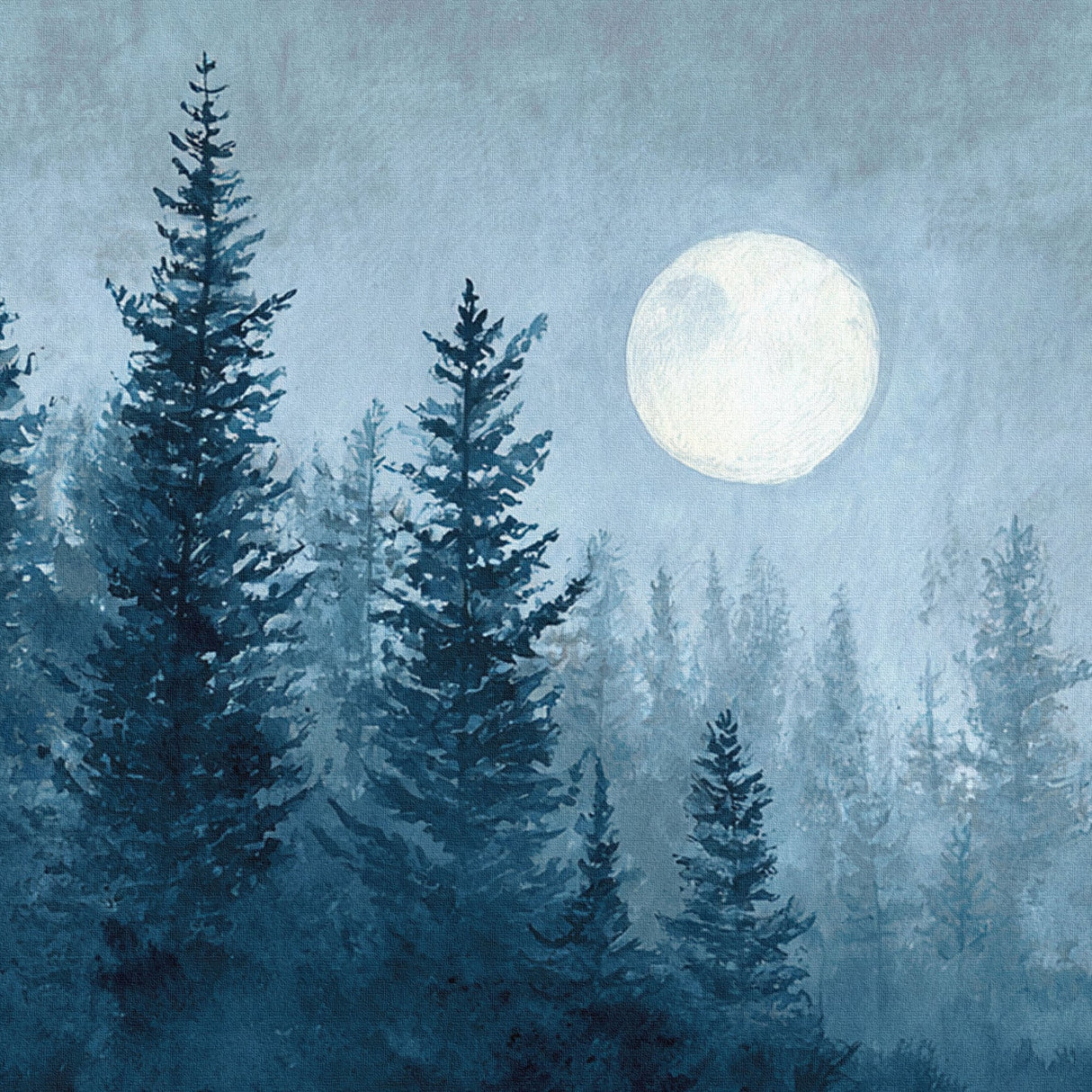 月明かりに照らされ、森の静けさが心を包み眠りへ導く – ツインフォレスト – Twin Forest