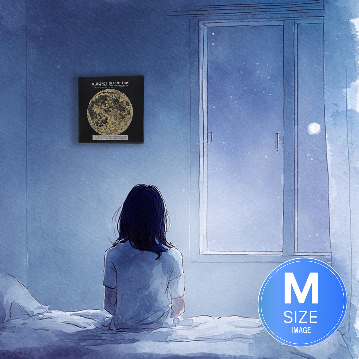 まぶたの奥にやわらかな余白がひろがり、眠りへと沈んでいく – 月面の静謐 – Lunar Serenity