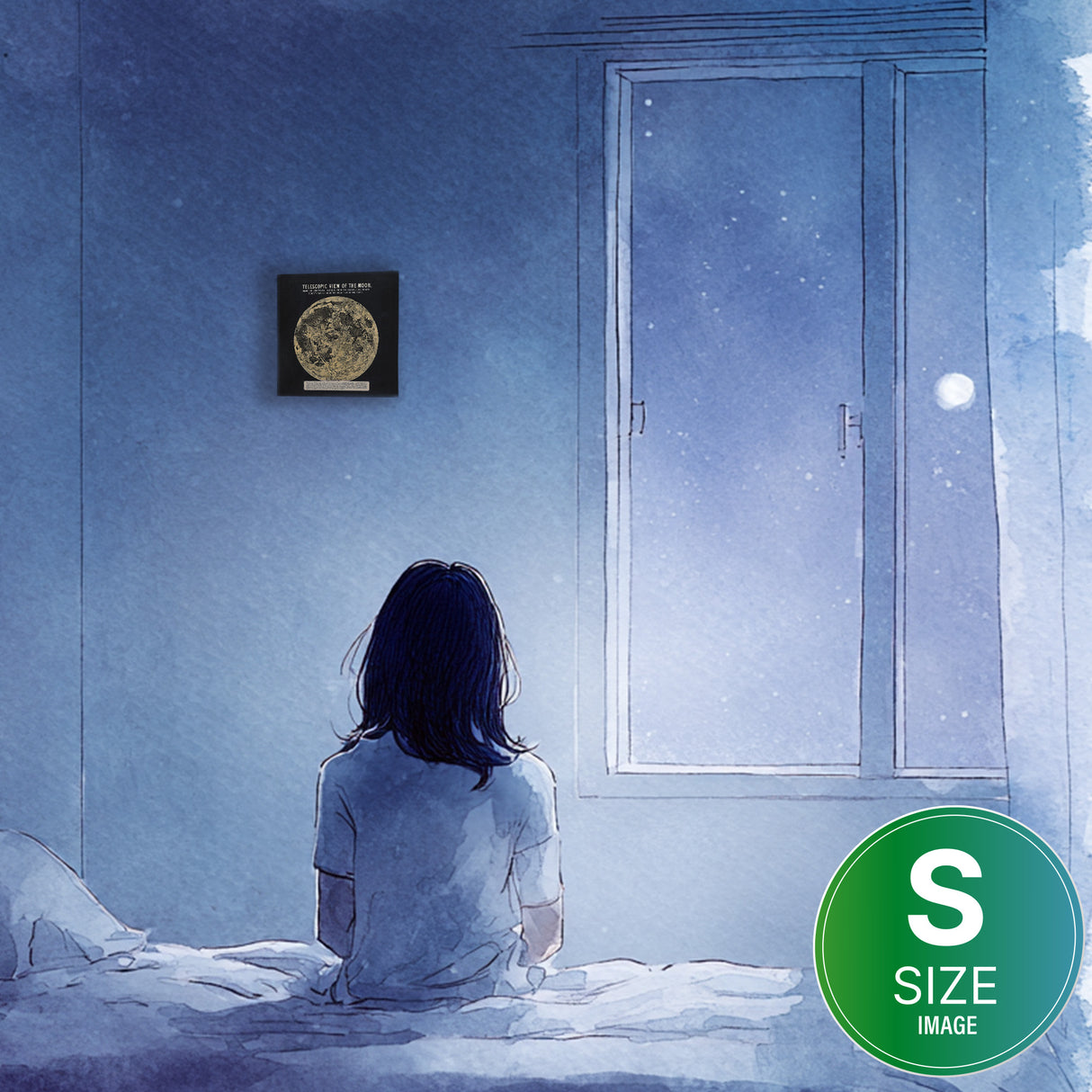 まぶたの奥にやわらかな余白がひろがり、眠りへと沈んでいく – 月面の静謐 – Lunar Serenity