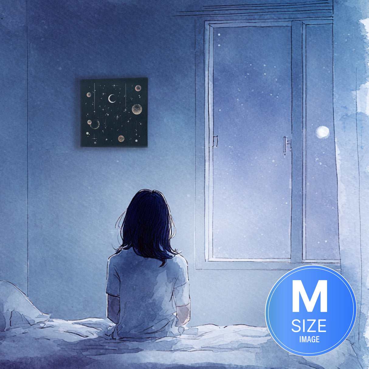 呼吸がすうっと深くなり、やさしい夜のまどろみへと誘われる – 星々の余白 – Celestial Quietude