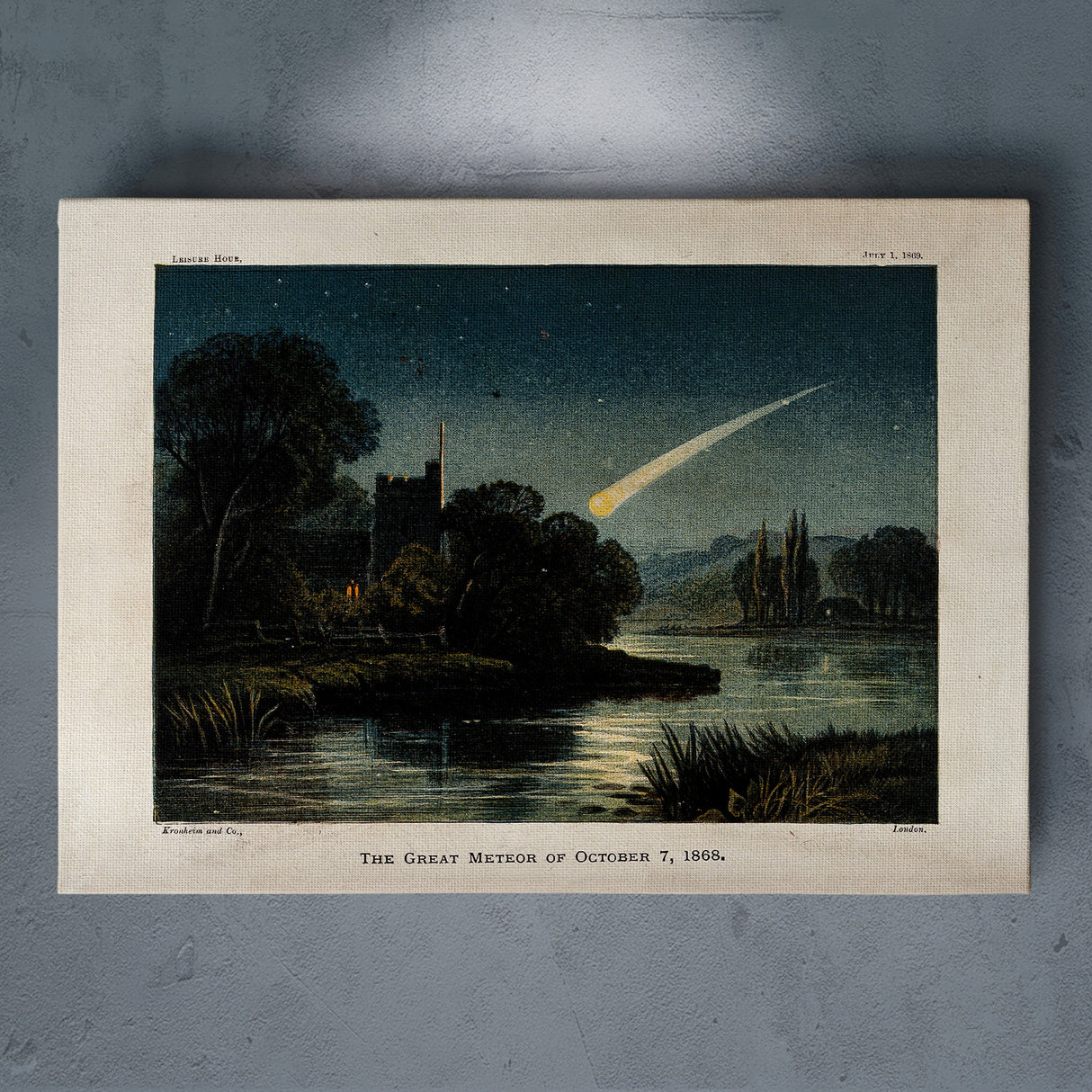 静かな夜に、ひとすじの光が心のざわめきをさらっていく – 夜空をわたる光 – Wandering Meteor