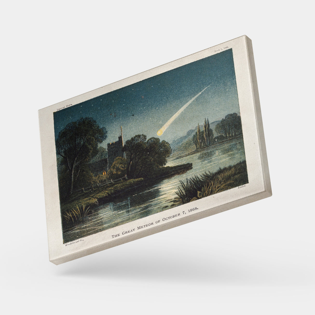 静かな夜に、ひとすじの光が心のざわめきをさらっていく – 夜空をわたる光 – Wandering Meteor