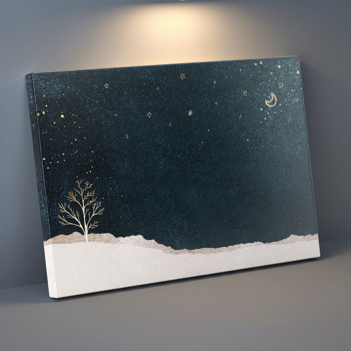 心の表面がそっと静まり、静寂に身をあずけていく – 雪夜の余白 – Silent Snow Night