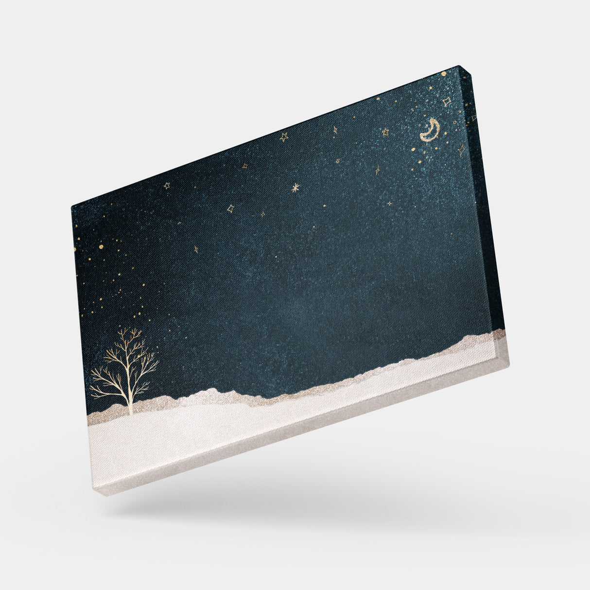 心の表面がそっと静まり、静寂に身をあずけていく – 雪夜の余白 – Silent Snow Night