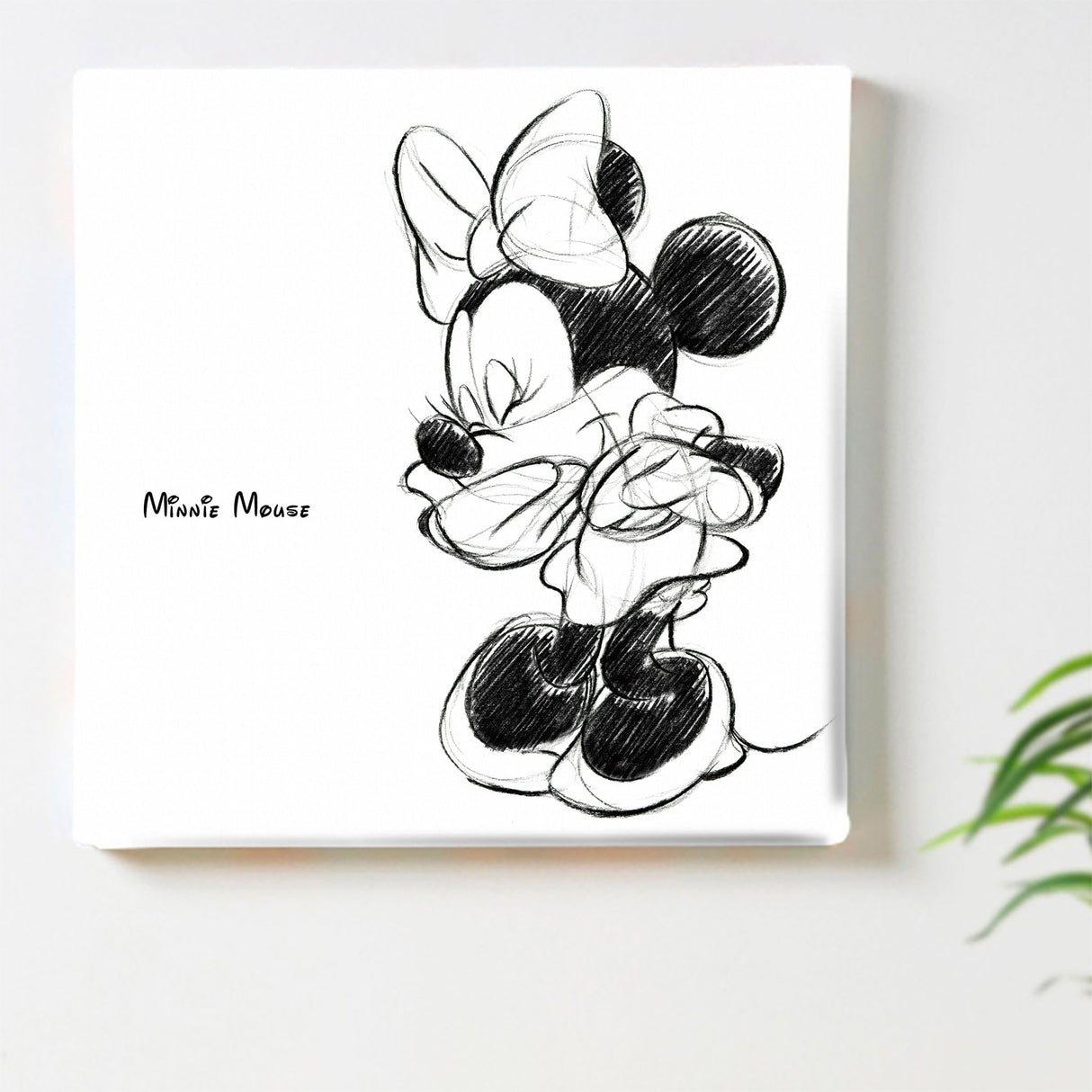 ミニーのファブリックパネル|壁かけインテリア ディズニー 雑貨 dsn-0148