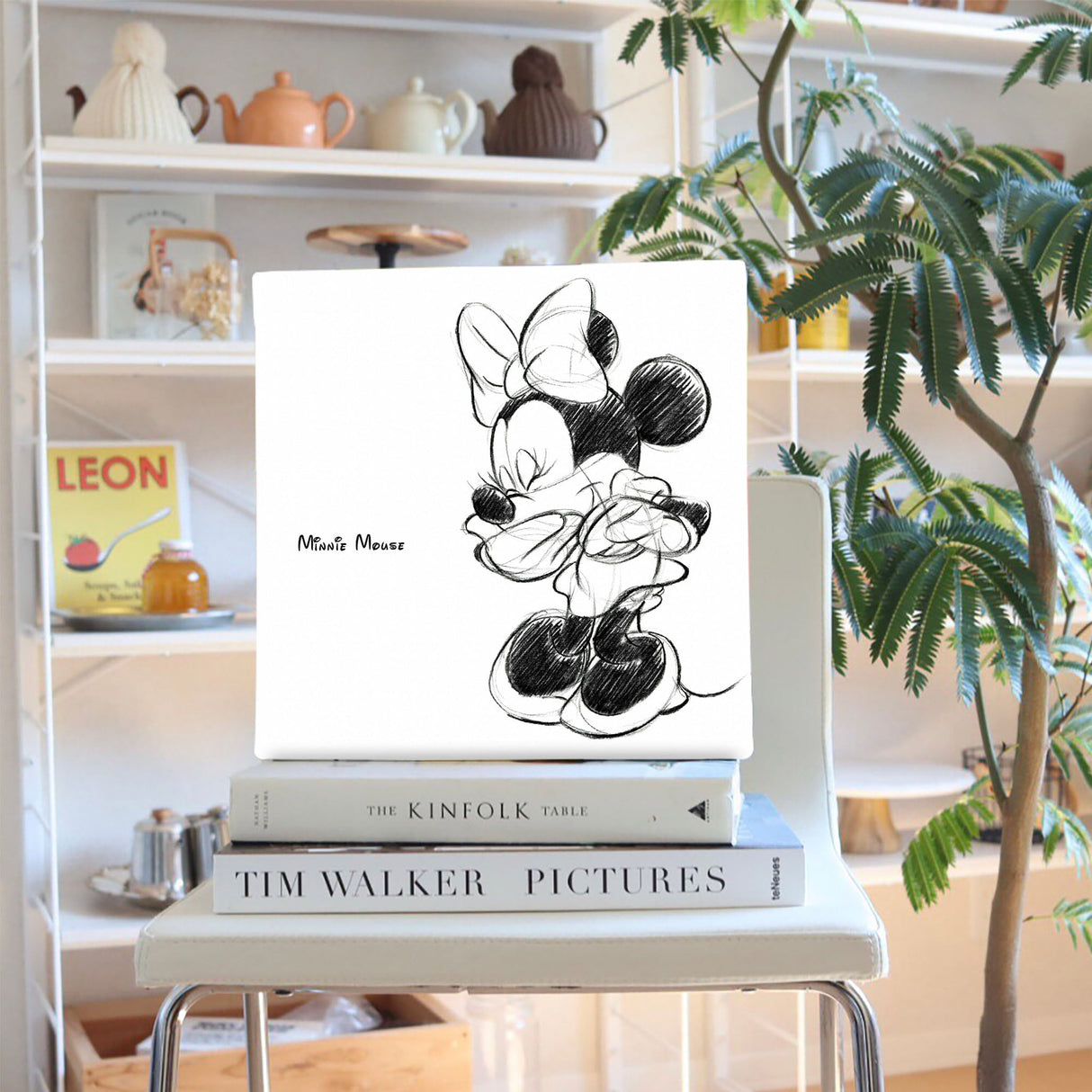 ミニーのファブリックパネル|壁かけインテリア ディズニー 雑貨 dsn-0148