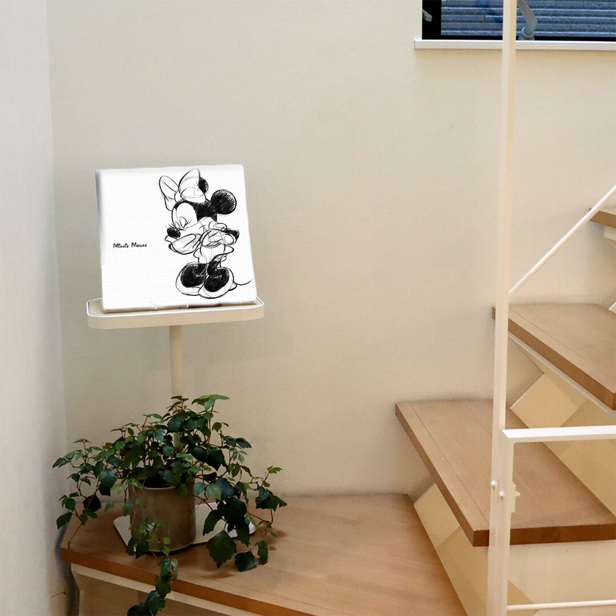 ミニーのファブリックパネル|壁かけインテリア ディズニー 雑貨 dsn-0148