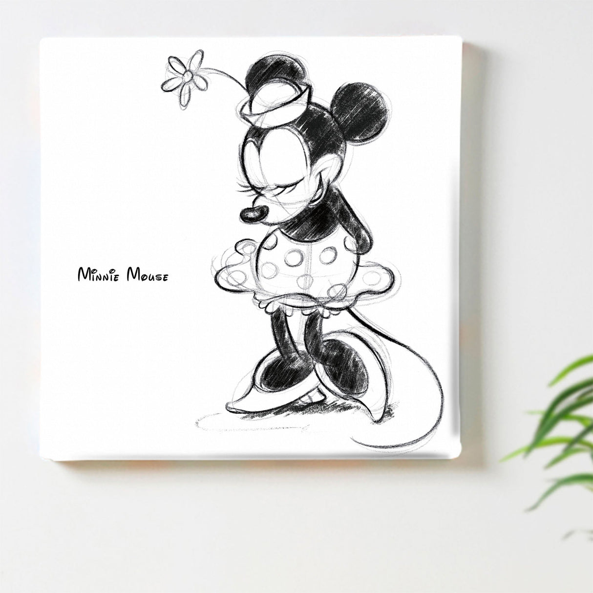 Minnie fabric panel | Wall hanging decor Disney art dsn-0150