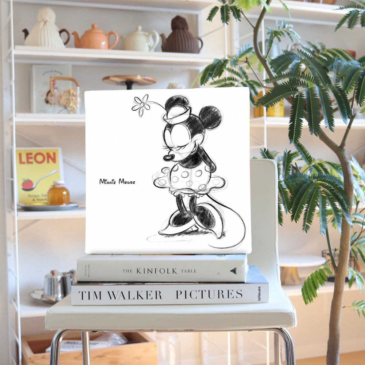 Minnie fabric panel | Wall hanging decor Disney art dsn-0150