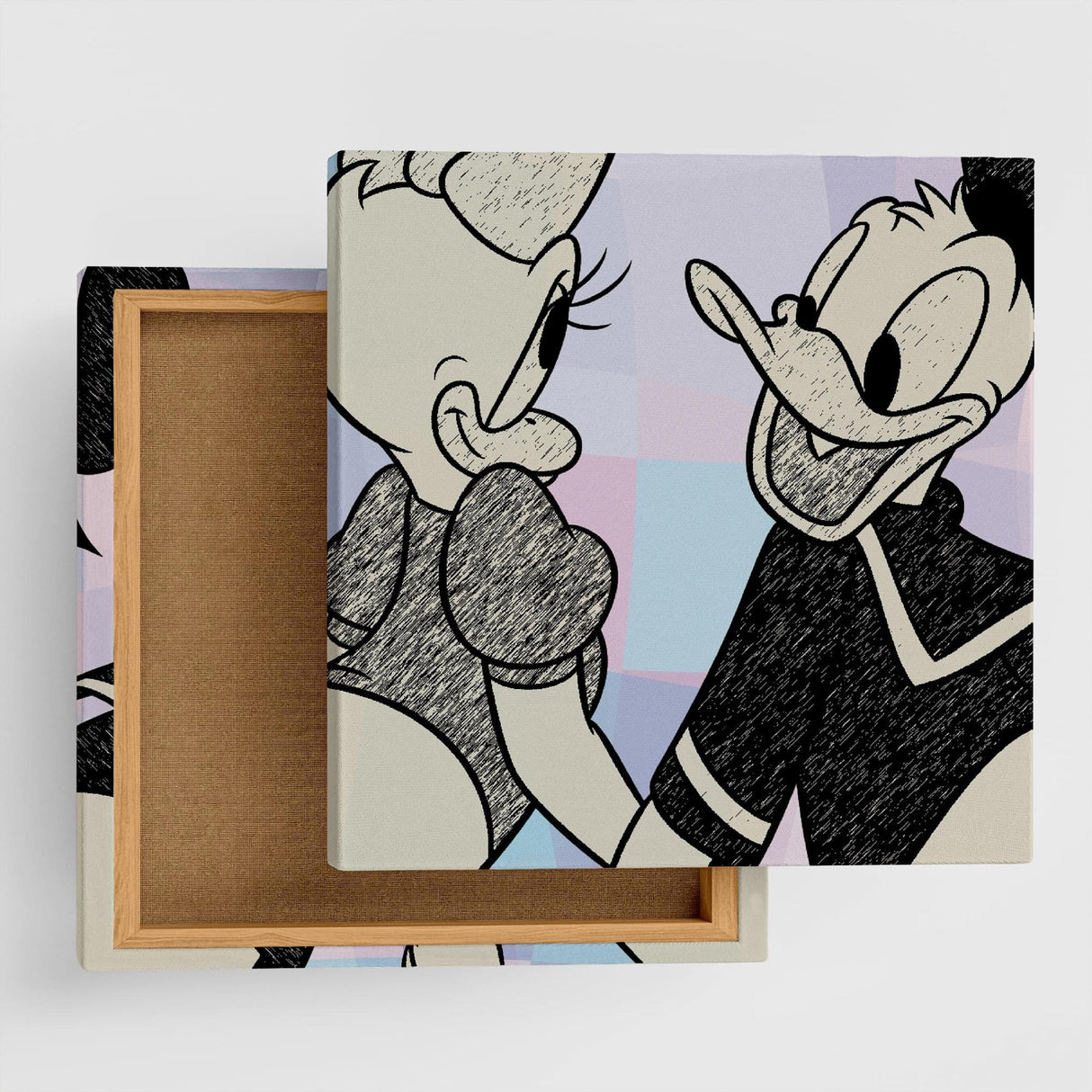 ドナルド&デイジーのファブリックボード ディズニー インテリア dsn-0224 - ArtDeli. アートパネル専門店
