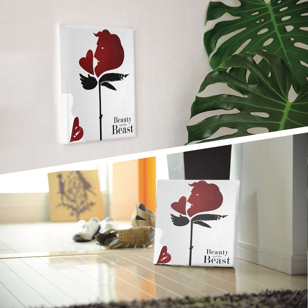 美女と野獣のアートパネル ディズニー 雑貨 dsn-0227