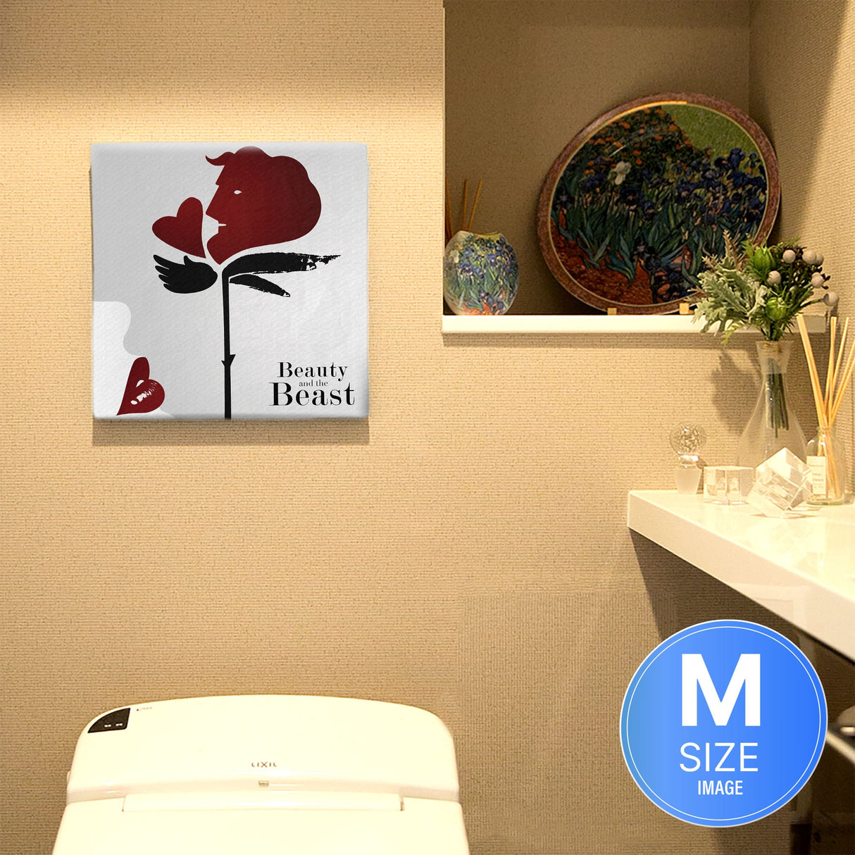 美女と野獣のアートパネル ディズニー 雑貨 dsn-0227